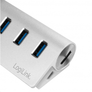 LogiLink CR0045 3 Portos USB Hub kártyaolvasóval